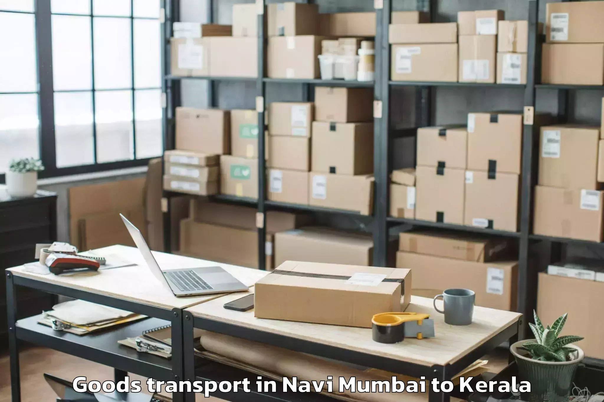 Navi Mumbai to Naduvannur Goods Transport Booking